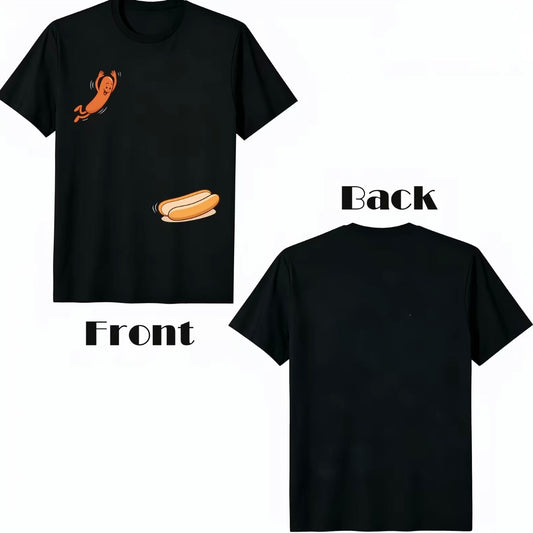 Hot Dog Jumping Into Bread Perfect Humorous T-Shirt/Sweatshirt/Hoodie