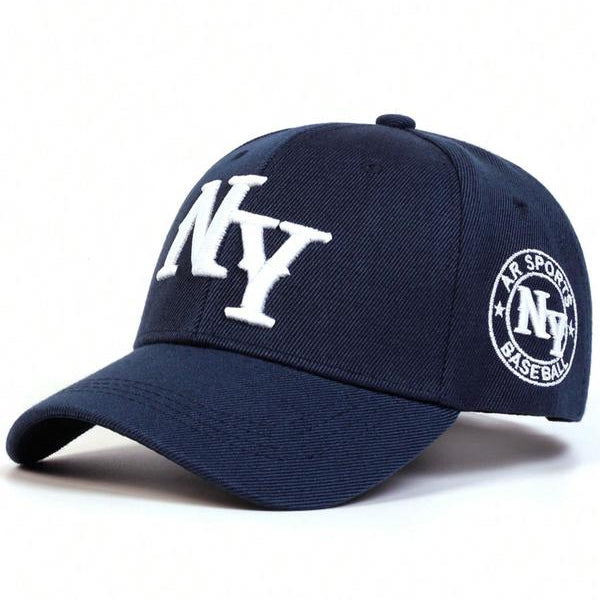NY Letter Embroidered Unisex All-Season Hat Baseball Cap
