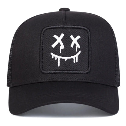 Cartoon Ghost Face Embroidered Unisex All-Season Hat Baseball Cap