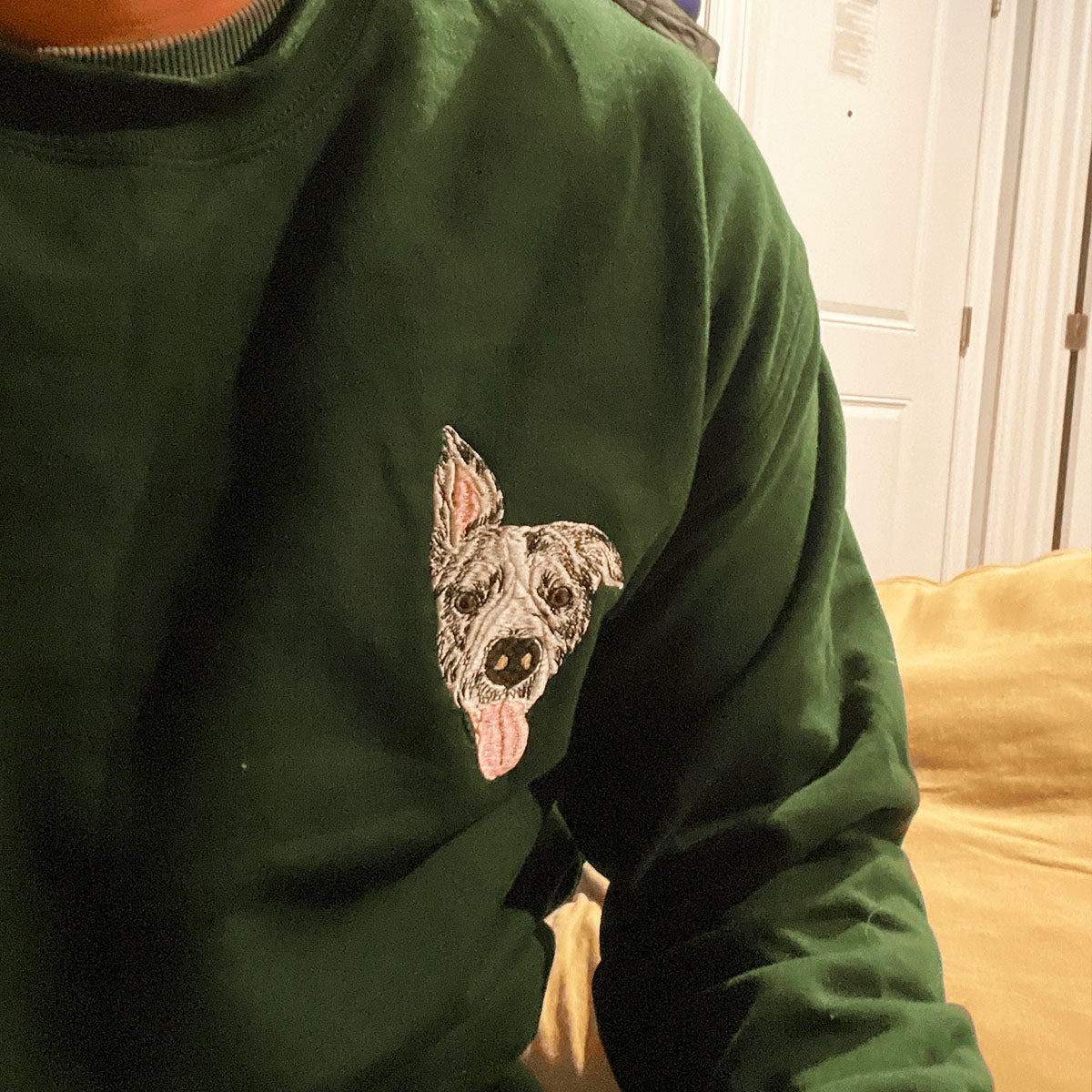 Custom Dog Embroidered Sweatshirt/Hoodie - Gift for Dog Pet Lover