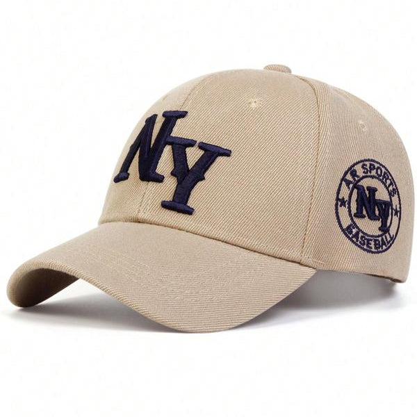 NY Letter Embroidered Unisex All-Season Hat Baseball Cap