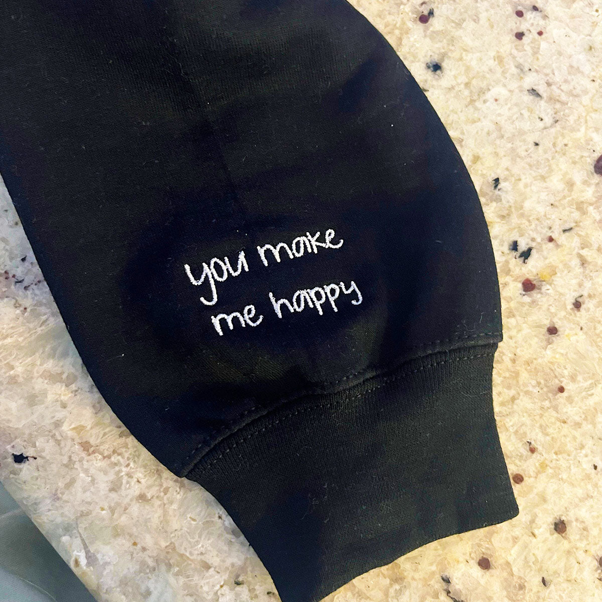 Embroidered Handwriting Sweatshirt/Hoodie