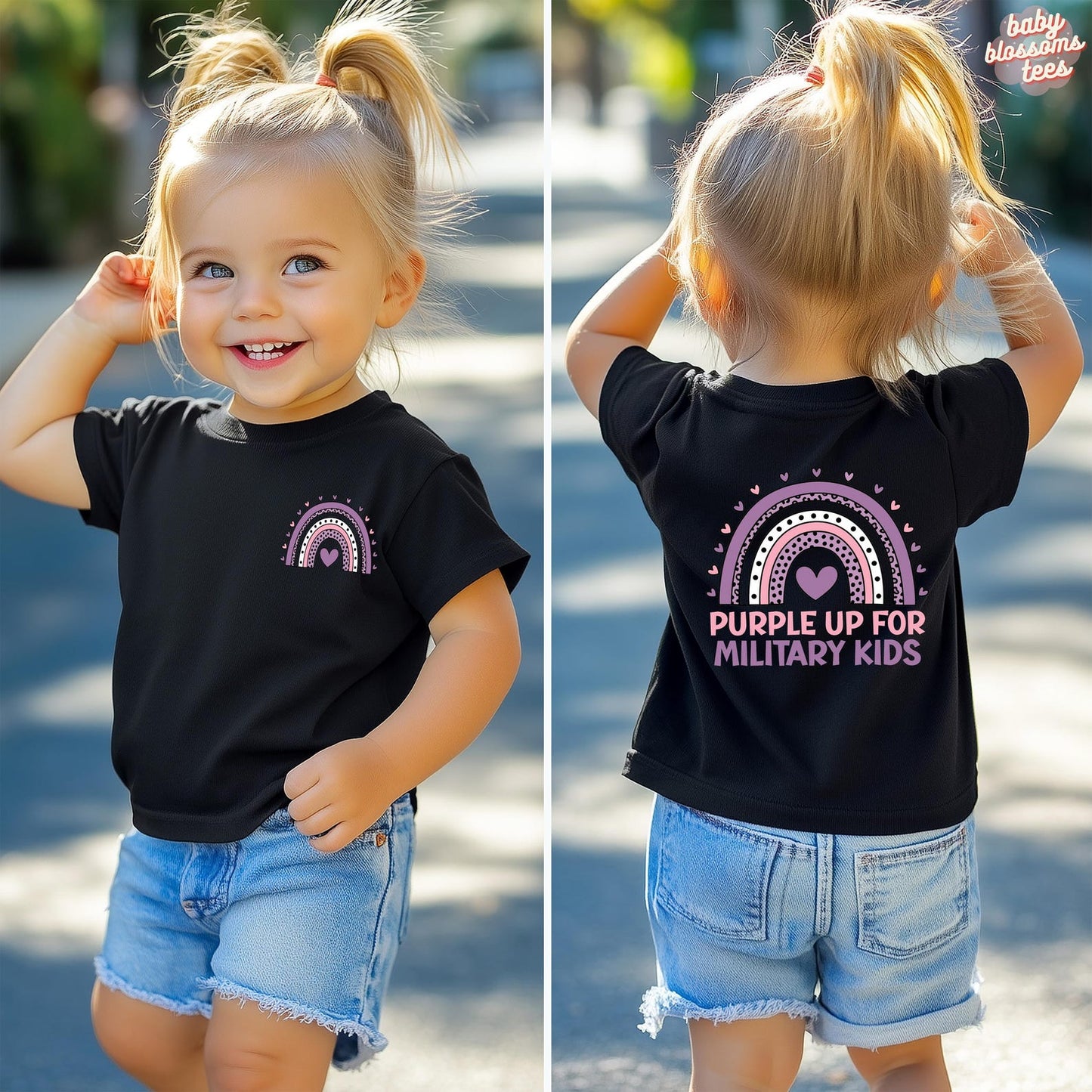 Purple Up For Military Kids T-Shirt/Sweatshirt/Hoodie
