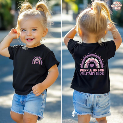 Purple Up For Military Kids T-Shirt/Sweatshirt/Hoodie