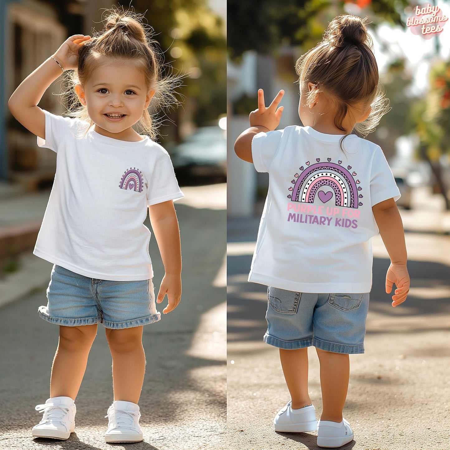 Purple Up For Military Kids T-Shirt/Sweatshirt/Hoodie