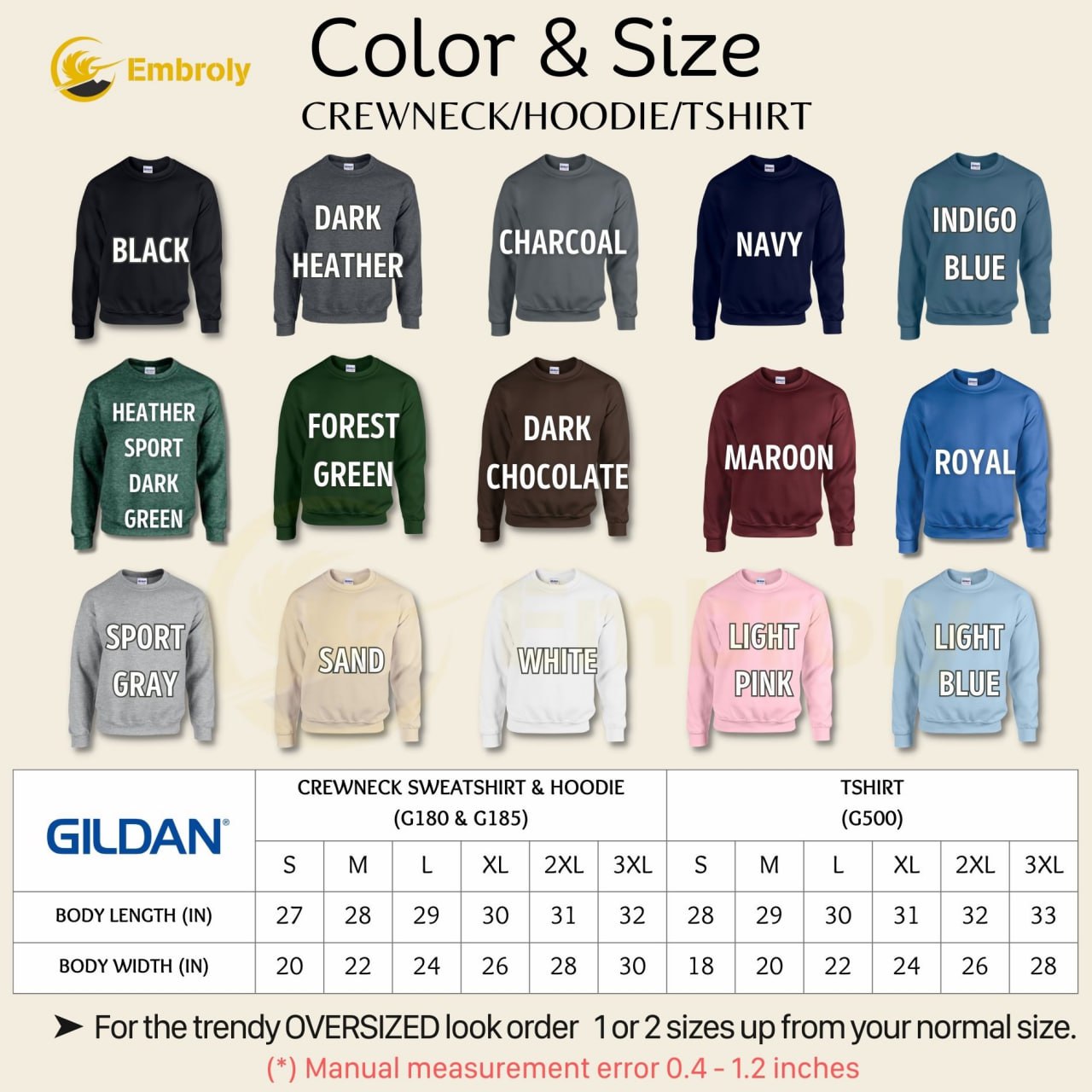 Personalized Photo Unique Gift for Dad Embroidered Crewneck Sweatshirt/Hoodie